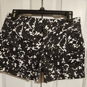 Calvin Klein Women Black & White Splatter Cargo Shorts